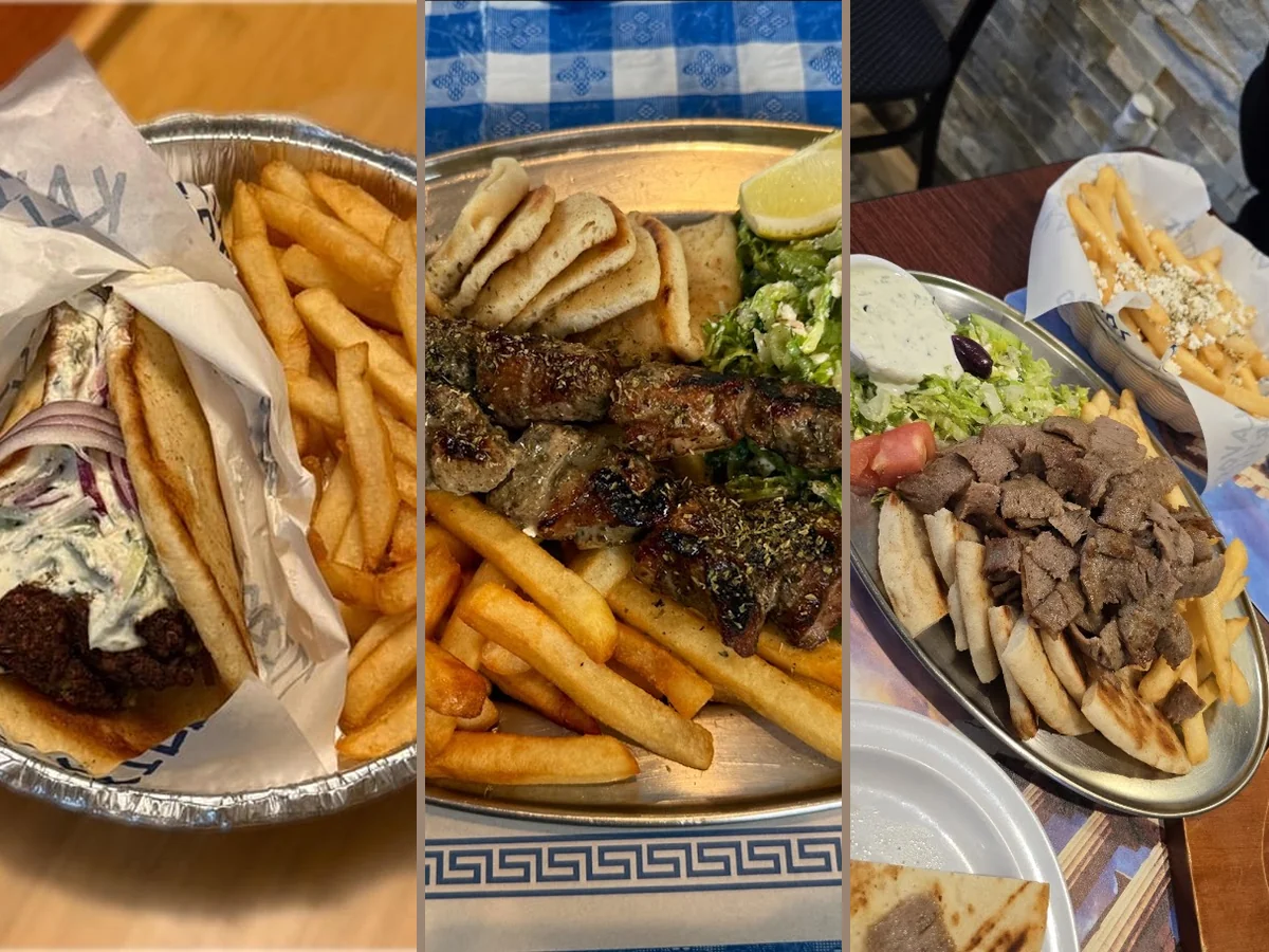 A cozy Greek restaurant with table service.